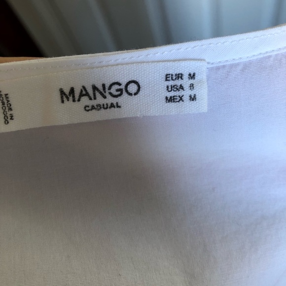 White ruffle button down - Picture 6 of 6